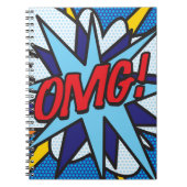 OMG Fun Retro Comic Pop Art Notizblock (Vorderseite)