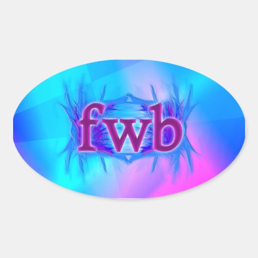 OMG! fwwb Ovaler Aufkleber (Vorderseite)