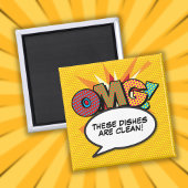 OMG Geschirrspüler Saubere, benutzerdefinierte Mel Magnet