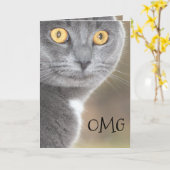 OMG Glückwunsch Karte (Gelbe Blume)