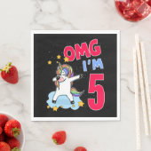 OMG I AM 5 SERVIETTE (Beispiel)