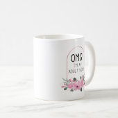 OMG I bin jetzt ein Erwachsener | Angebot und Aqua Kaffeetasse (VorderseiteRechts)