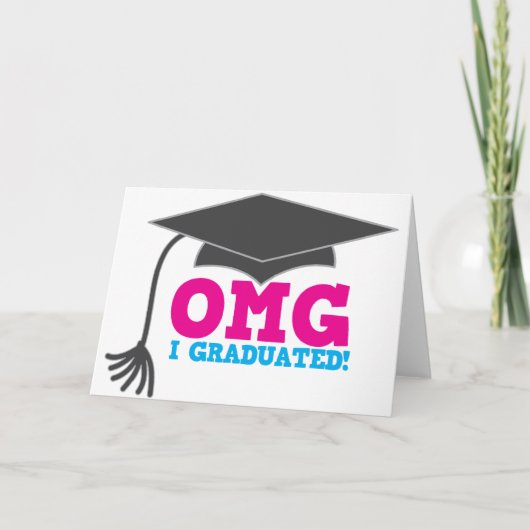OMG I graduiert Ankündigung (Vorderseite)