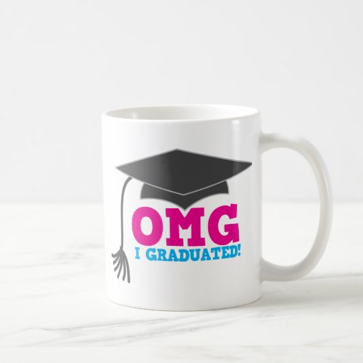 OMG I GRADUIERT! großes Abschlussgeschenk Kaffeetasse (Rechts)