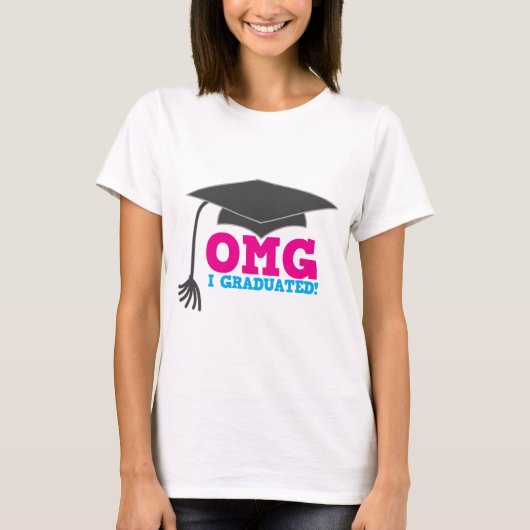 OMG I GRADUIERT! großes Abschlussgeschenk T-Shirt (Vorderseite)