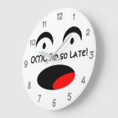 OMG Ich bin so spät dran Große Wanduhr (Winkel)