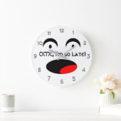 OMG Ich bin so spät dran Große Wanduhr (Zuhause)