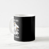 OMG Ich bin wie buchstäblich toter Skelettkaffee S Kaffeetasse (Vorderseite Links)