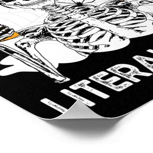 OMG Ich bin wie buchstäblich toter Skelettkaffee S Poster (Ecke)