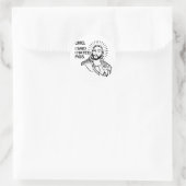OMG, ICH SAGTE, ICH HÄTTE FEIGEN. RUNDER AUFKLEBER (Tasche)