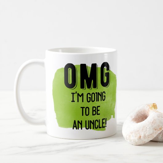 OMG Ich werde eine Onkel-Tasse Kaffeetasse (Mit Donut)