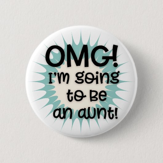 OMG Ich werde Tante Button sein (Vorderseite)