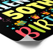 Omg Its My Friends 50th Birthday Sweet 50 Years Ol Poster (Ecke)