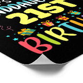 Omg Its My Granddaughters 21st Birthday Sweet 21 Y Poster (Ecke)