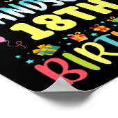 Omg Its My Grandsons 18th Birthday Sweet 18 Years  Poster (Ecke)