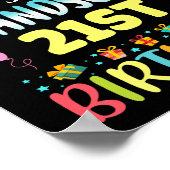 Omg Its My Grandsons 21st Birthday Sweet 21 Years  Poster (Ecke)