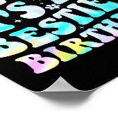 Omg It's My Ie's Birthday Funny Friend Birthday  Poster (Ecke)