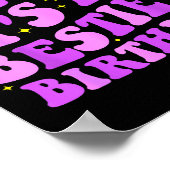 Omg It's My Ie's Birthday Funny Friend Birthday  Poster (Ecke)