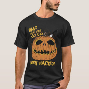 OMG Ive wurde gehackt Funny Halloween Pumpkin T-Shirt