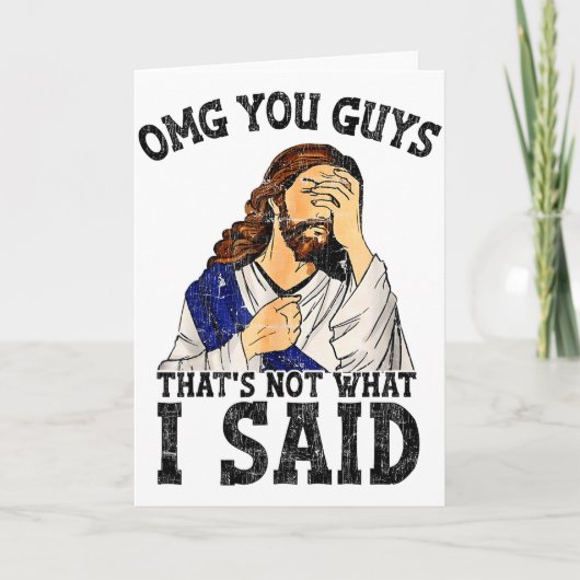 Omg Leute, das habe ich nicht gesagt  Karte (Vorderseite)