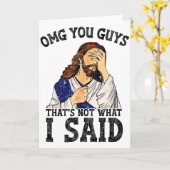 Omg Leute, das habe ich nicht gesagt  Karte (Gelbe Blume)