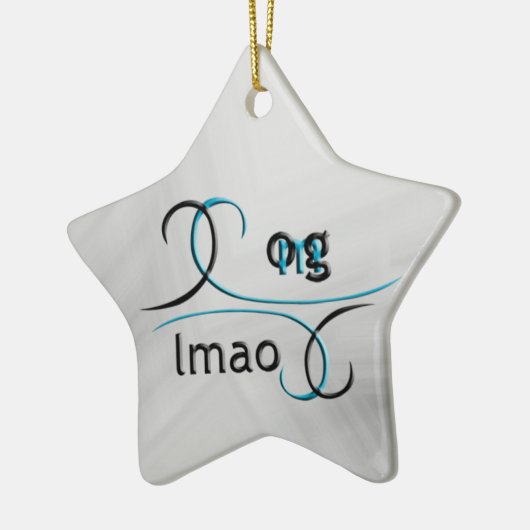 OMG! Lmao Keramikornament (Links)