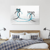 OMG! Lmao Leinwanddruck (Insitu (Schlafzimmer))