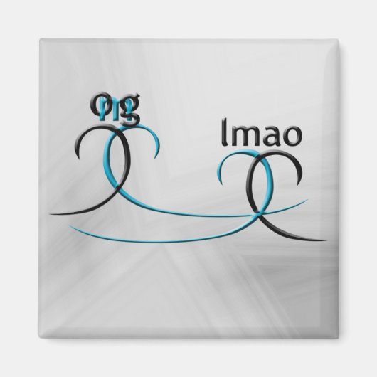 OMG! Lmao Magnet (Vorne)