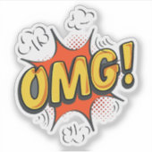 OMG Logo Aufkleber (Vorderseite)