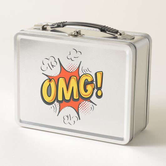 OMG Logo Metall Brotdose (Vorderseite)