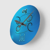 OMG! lol Runde Wanduhr (Winkel)