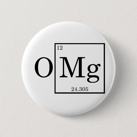 OMG - Magnesium - Magnesium - Periodensystem Button (Vorderseite)