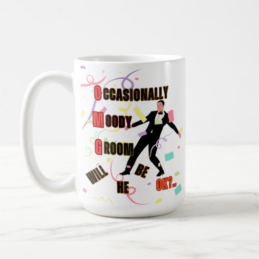 OMG Moody Dancing Groom Kaffeetasse (Links)