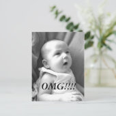 OMG News card!! Postkarte (Stehend Vorderseite)