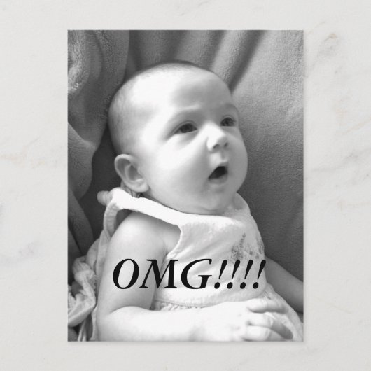 OMG News card!! Postkarte (Vorderseite)