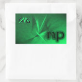 OMG! ni Rechteckiger Aufkleber (Tasche)