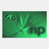 OMG! ni Rechteckiger Aufkleber (Vorderseite)