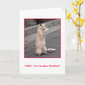 OMG: Nicht noch ein Geburtstag! Karte (Gelbe Blume)