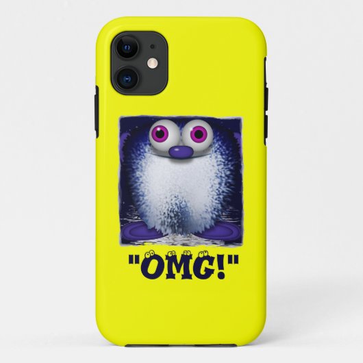 OMG Niedlich Fuzzy Cartoon Wuzzy Hintern iPhone Ca Case-Mate iPhone Hülle (Rückseite)