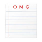 OMG Notepad Notizblock (Vorderseite)