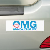 OMG Obama muss gehen! Autoaufkleber (Auf Auto)
