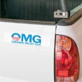 OMG Obama muss gehen! Autoaufkleber (Auf Lkw)