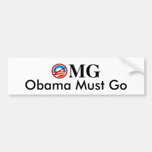 OMG-Obama muss gehen Autoaufkleber