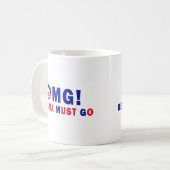 OMG! Obama muss gehen! Kaffeetasse (Vorderseite Links)