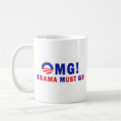 OMG! Obama muss gehen! Kaffeetasse (Links)