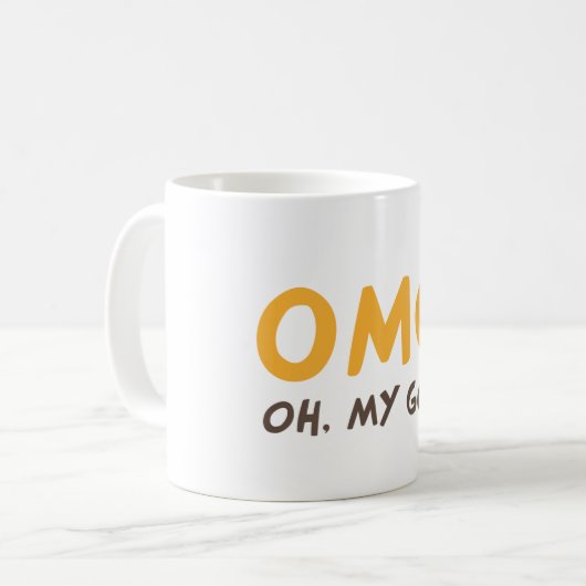 OMG - Oh mein Gott! Kaffeetasse (Vorderseite Links)