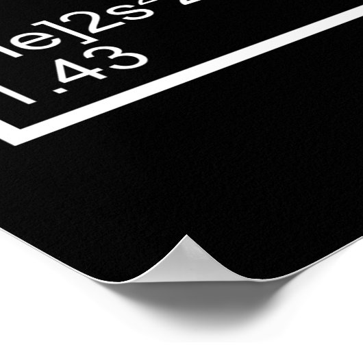 OMG Oh My God Periodic Table Elements Poster (Ecke)