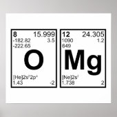 OMG Oh My God Periodic Table Elements Poster (Vorne)