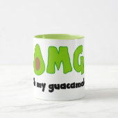OMG Oh My Guacamole - Funny Coffee Tasse (Zentrum)