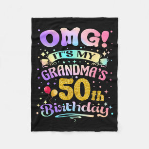 Omg Omas 50. Geburtstag Glücklicher 50. Geburtstag Fleecedecke
